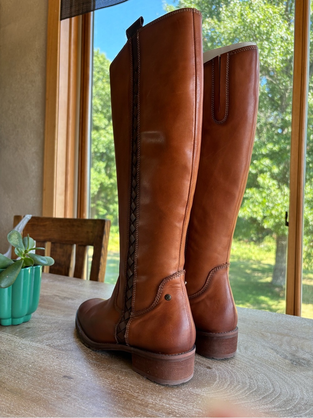 PIKOLINOS Women’s Tall Leather Boots - Chestnut Brown - Picture 2 of 9